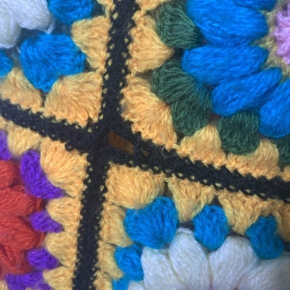 Handmade Granny Square Blanket - Picture 3 of 6
